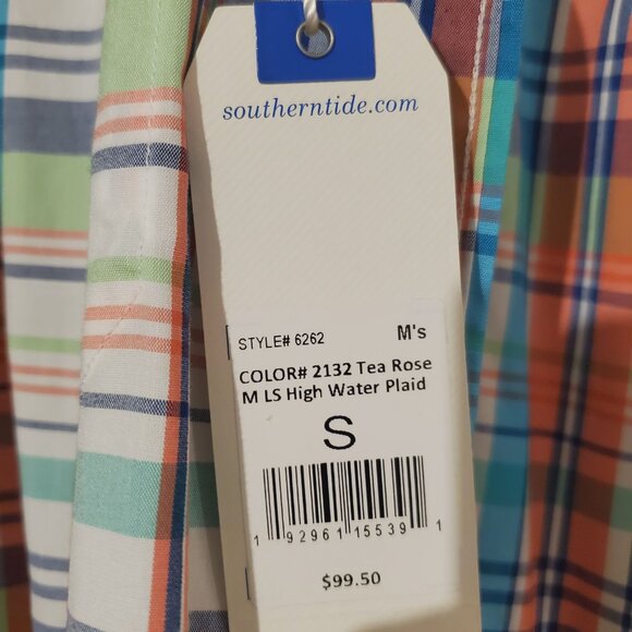 Southern Tide Check Pattern Button Down Shirt Sz. Small - Picture 3 of 4